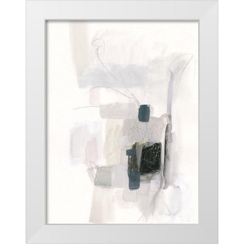 Spree I White Modern Wood Framed Art Print by Borges, Victoria