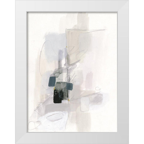 Spree II White Modern Wood Framed Art Print by Borges, Victoria