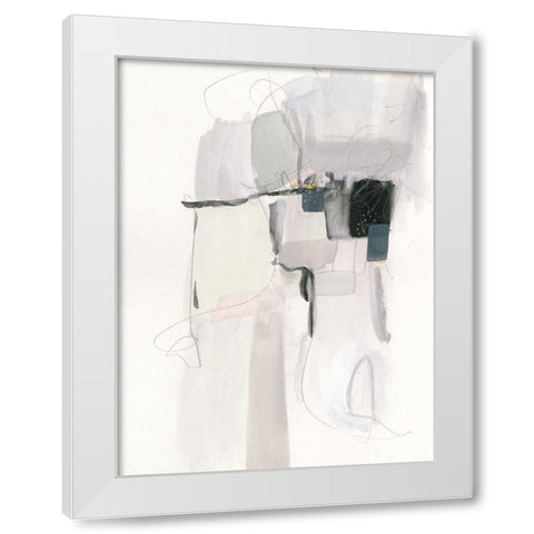 Spree III White Modern Wood Framed Art Print by Borges, Victoria