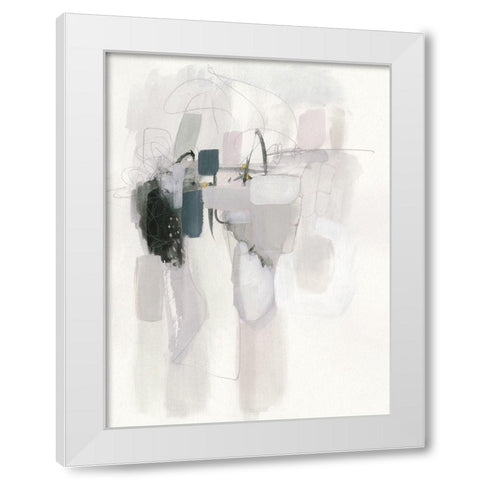 Spree IV White Modern Wood Framed Art Print by Borges, Victoria
