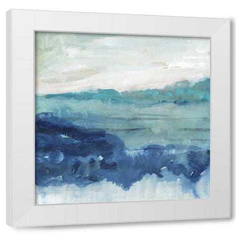 Sea Swell II White Modern Wood Framed Art Print by Borges, Victoria