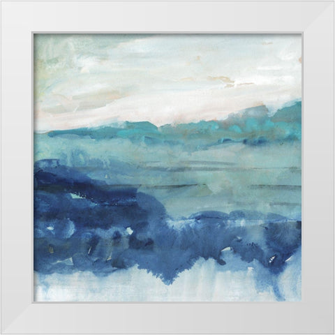 Sea Swell II White Modern Wood Framed Art Print by Borges, Victoria