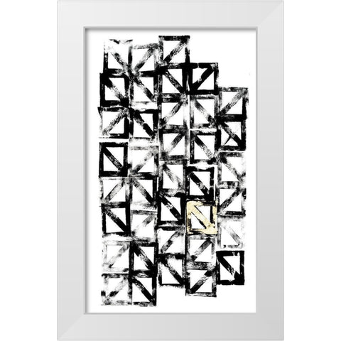 Turn Keys II White Modern Wood Framed Art Print by Guthrie, Jenna