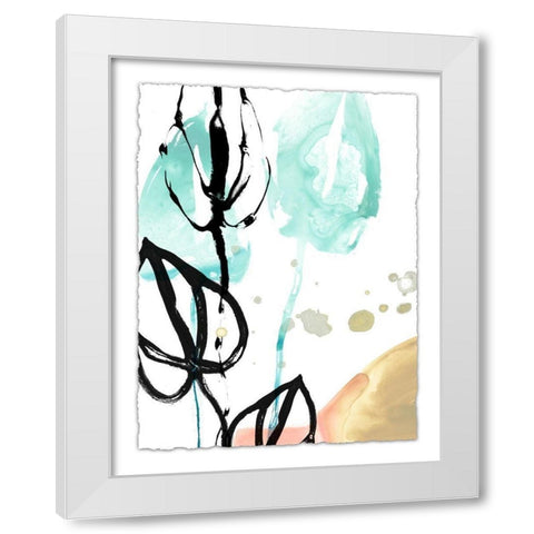 Tropical Moderne VI White Modern Wood Framed Art Print by Vess, June Erica