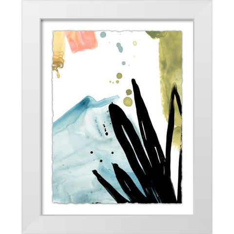 Tropical Moderne IX White Modern Wood Framed Art Print by Vess, June Erica