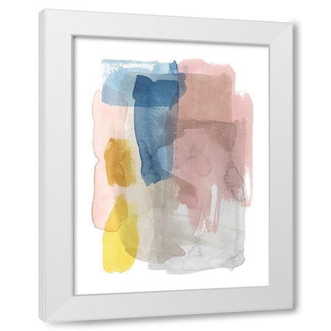Puddle Pastel I White Modern Wood Framed Art Print by Popp, Grace