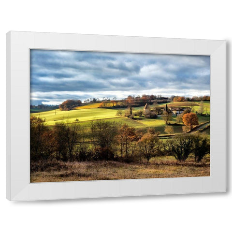 Pastoral Countryside XVIII White Modern Wood Framed Art Print by Chester, Colby