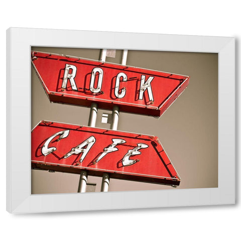 Cafe Rock I White Modern Wood Framed Art Print by Quintero, Sonja