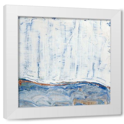 Blue Highlands I White Modern Wood Framed Art Print by Ludwig, Alicia
