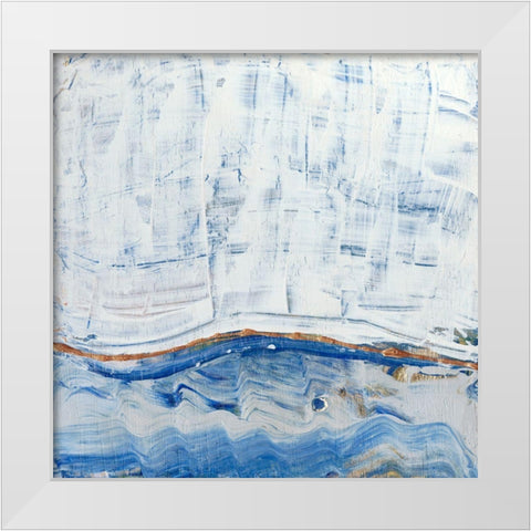 Blue Highlands III White Modern Wood Framed Art Print by Ludwig, Alicia