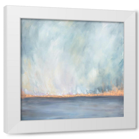 Journey Softly White Modern Wood Framed Art Print by Contacessi, Julia