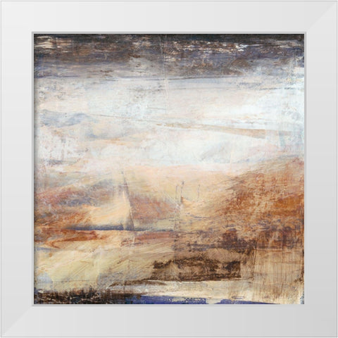 Translate I White Modern Wood Framed Art Print by Gordon, Sharon