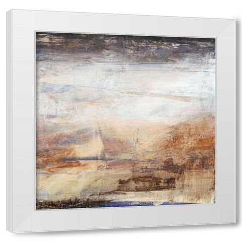 Translate I White Modern Wood Framed Art Print by Gordon, Sharon