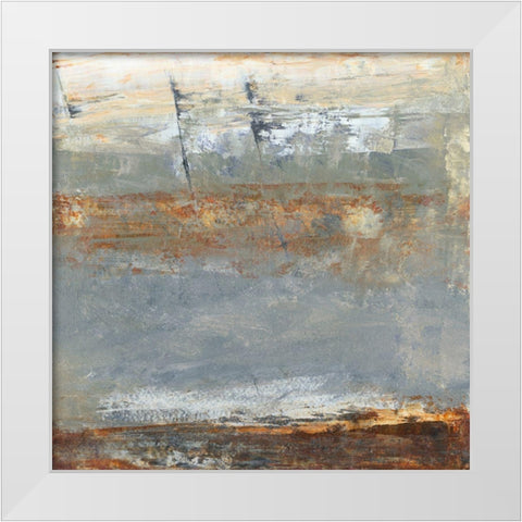 Translate IV White Modern Wood Framed Art Print by Gordon, Sharon