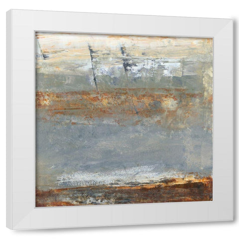 Translate IV White Modern Wood Framed Art Print by Gordon, Sharon