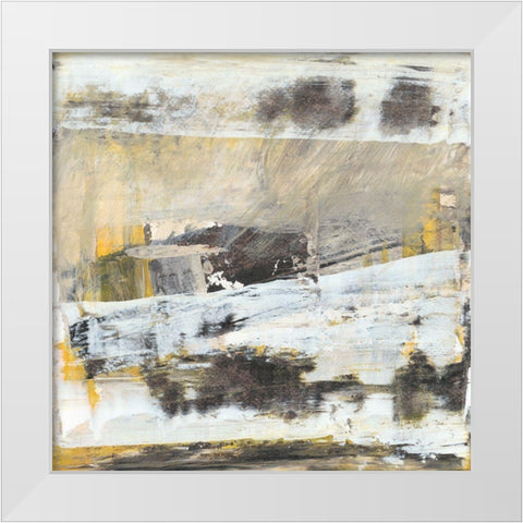 Translate V White Modern Wood Framed Art Print by Gordon, Sharon