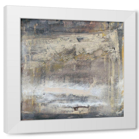 Translate VI White Modern Wood Framed Art Print by Gordon, Sharon