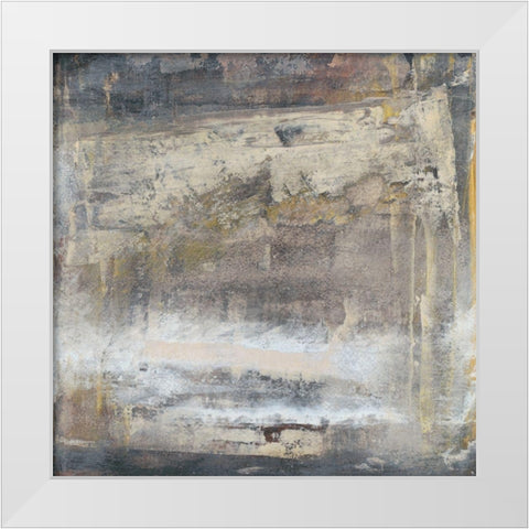 Translate VI White Modern Wood Framed Art Print by Gordon, Sharon