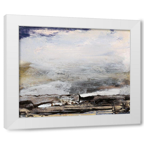 Horizon at Nightfall I White Modern Wood Framed Art Print by Gordon, Sharon