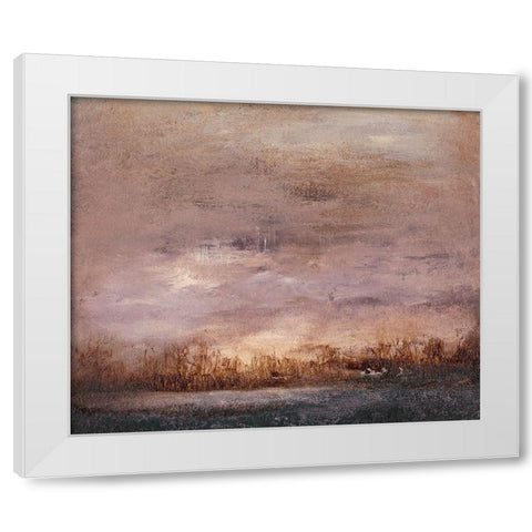 Horizon at Nightfall II White Modern Wood Framed Art Print by Gordon, Sharon
