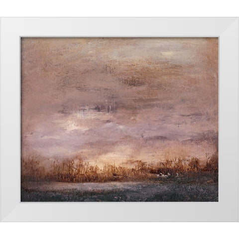 Horizon at Nightfall II White Modern Wood Framed Art Print by Gordon, Sharon