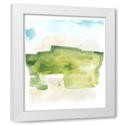 Liquid Valley II White Modern Wood Framed Art Print by Vess, June Erica