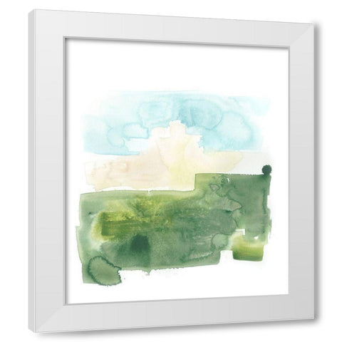 Liquid Valley VIII White Modern Wood Framed Art Print by Vess, June Erica