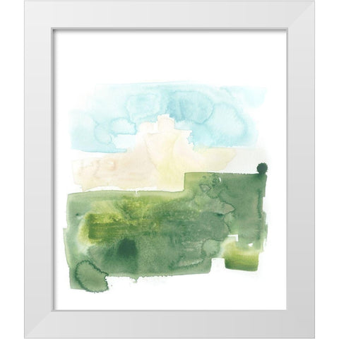 Liquid Valley VIII White Modern Wood Framed Art Print by Vess, June Erica