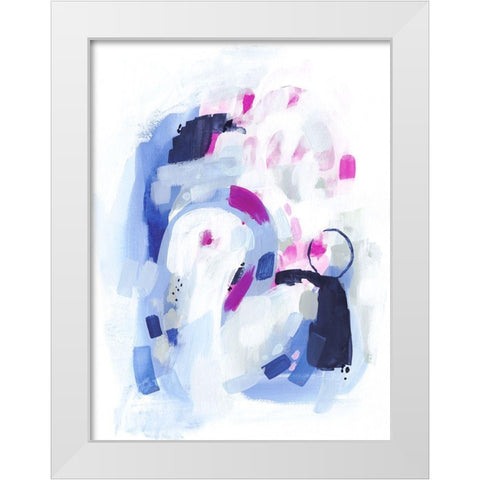 North Shore III White Modern Wood Framed Art Print by Borges, Victoria