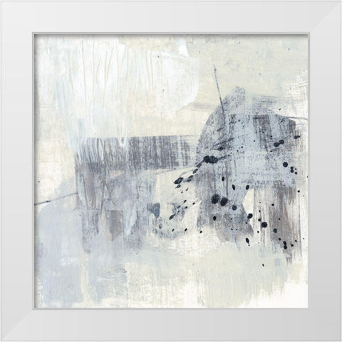 A Drop of Paynes II White Modern Wood Framed Art Print by Goldberger, Jennifer