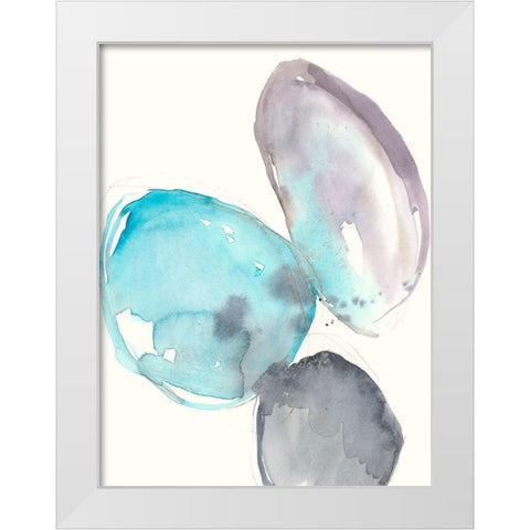 Orb Connection I White Modern Wood Framed Art Print by Goldberger, Jennifer