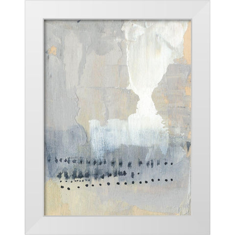 Sentry Dots I White Modern Wood Framed Art Print by Goldberger, Jennifer