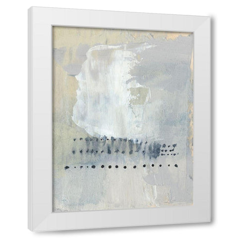 Sentry Dots II White Modern Wood Framed Art Print by Goldberger, Jennifer