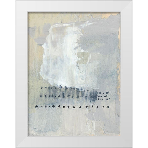 Sentry Dots II White Modern Wood Framed Art Print by Goldberger, Jennifer