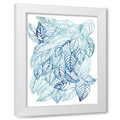 Rainwater Palms I White Modern Wood Framed Art Print by Popp, Grace