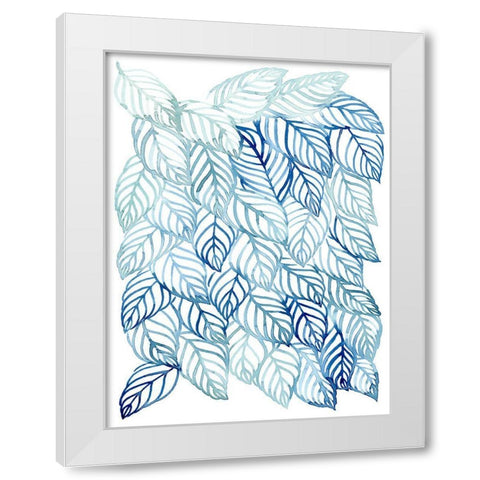 Rainwater Palms II White Modern Wood Framed Art Print by Popp, Grace