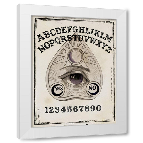 Mystic Fortune I White Modern Wood Framed Art Print by Parker, Jennifer Paxton
