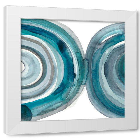 Freshwater Tide VII White Modern Wood Framed Art Print by Zarris, Chariklia