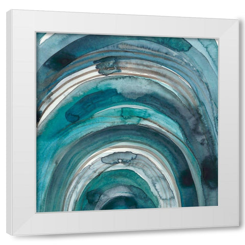 Freshwater Tide IX White Modern Wood Framed Art Print by Zarris, Chariklia