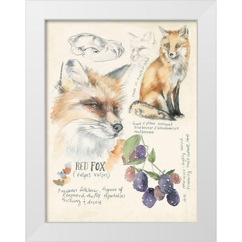 Wildlife Journals III White Modern Wood Framed Art Print by Parker, Jennifer Paxton