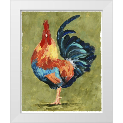 Chicken Scratch IV White Modern Wood Framed Art Print by Borges, Victoria