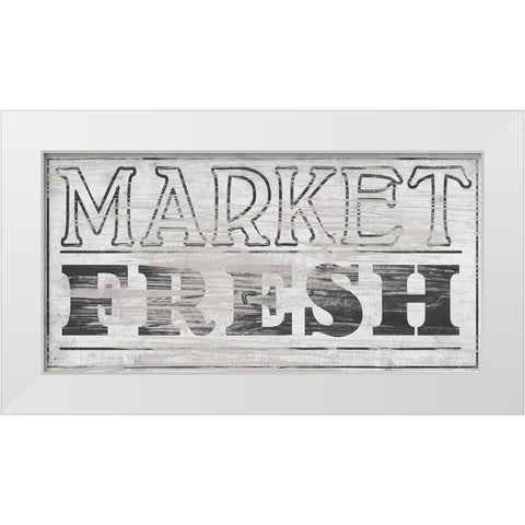 Vintage Farmhouse Sign III White Modern Wood Framed Art Print by Vess, June Erica