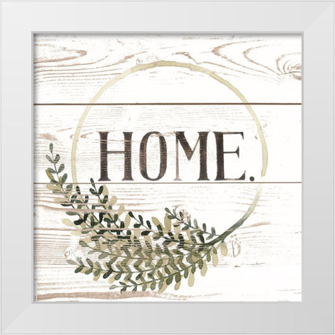 Family Farmhouse I White Modern Wood Framed Art Print by Popp, Grace