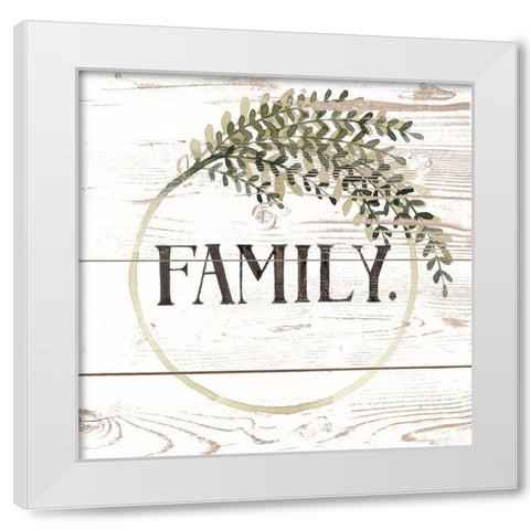 Family Farmhouse II White Modern Wood Framed Art Print by Popp, Grace