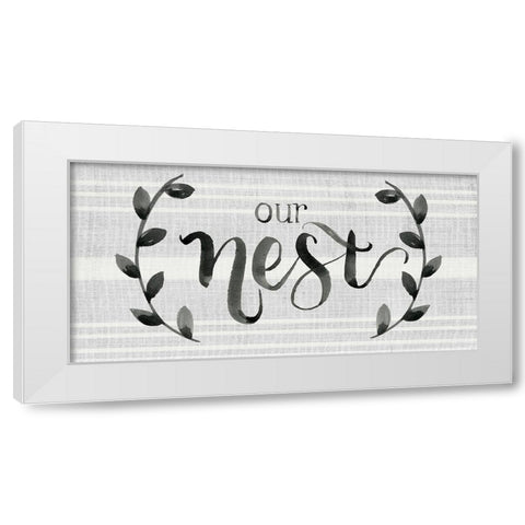 Our Nest is Blessed I White Modern Wood Framed Art Print by Parker, Jennifer Paxton