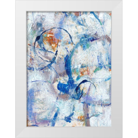Bounce II White Modern Wood Framed Art Print by OToole, Tim