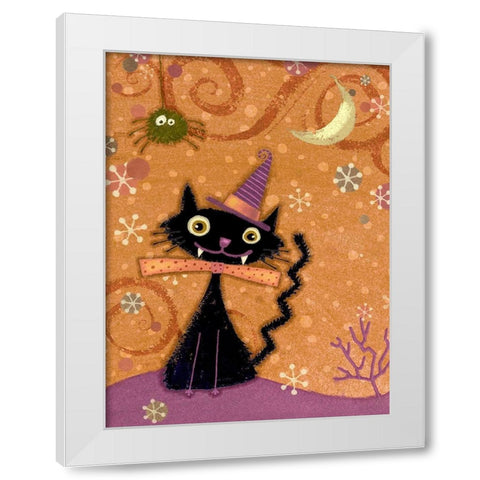 EEK I White Modern Wood Framed Art Print by Eisner, Viv
