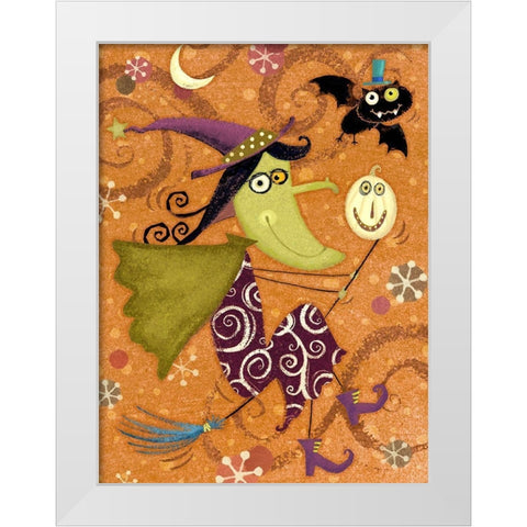 EEK IV White Modern Wood Framed Art Print by Eisner, Viv