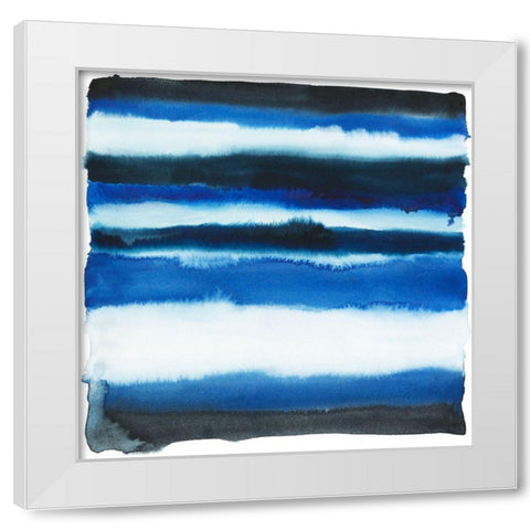 Run Off I White Modern Wood Framed Art Print by Popp, Grace