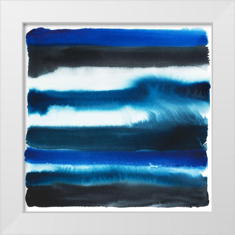 Run Off II White Modern Wood Framed Art Print by Popp, Grace